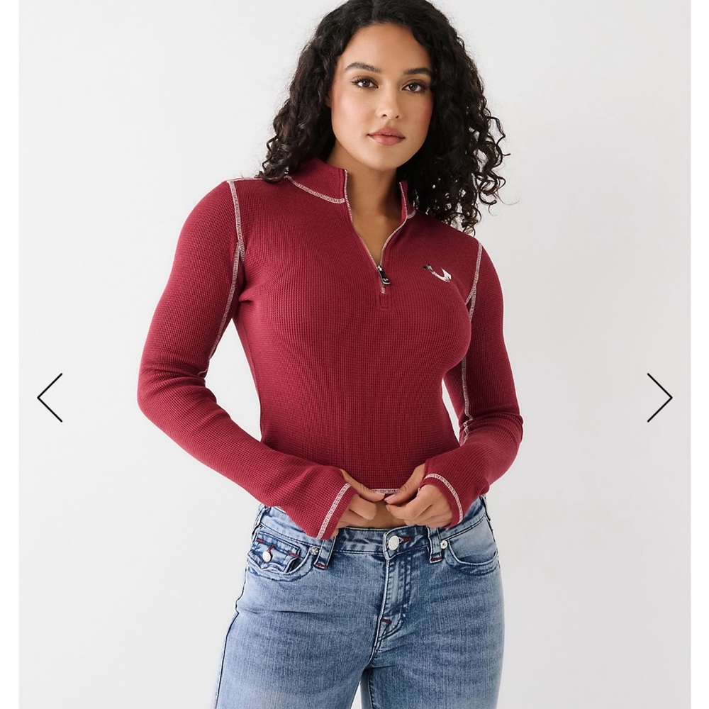 True religion Half Zip Top
